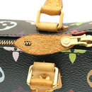 LOUIS VUITTON Monogram Multicolor Mini Speedy Hand Bag Black M92644 Auth knn048-21