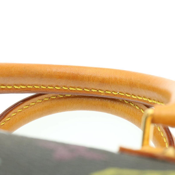 LOUIS VUITTON Monogram Multicolor Mini Speedy Hand Bag Black M92644 Auth knn048