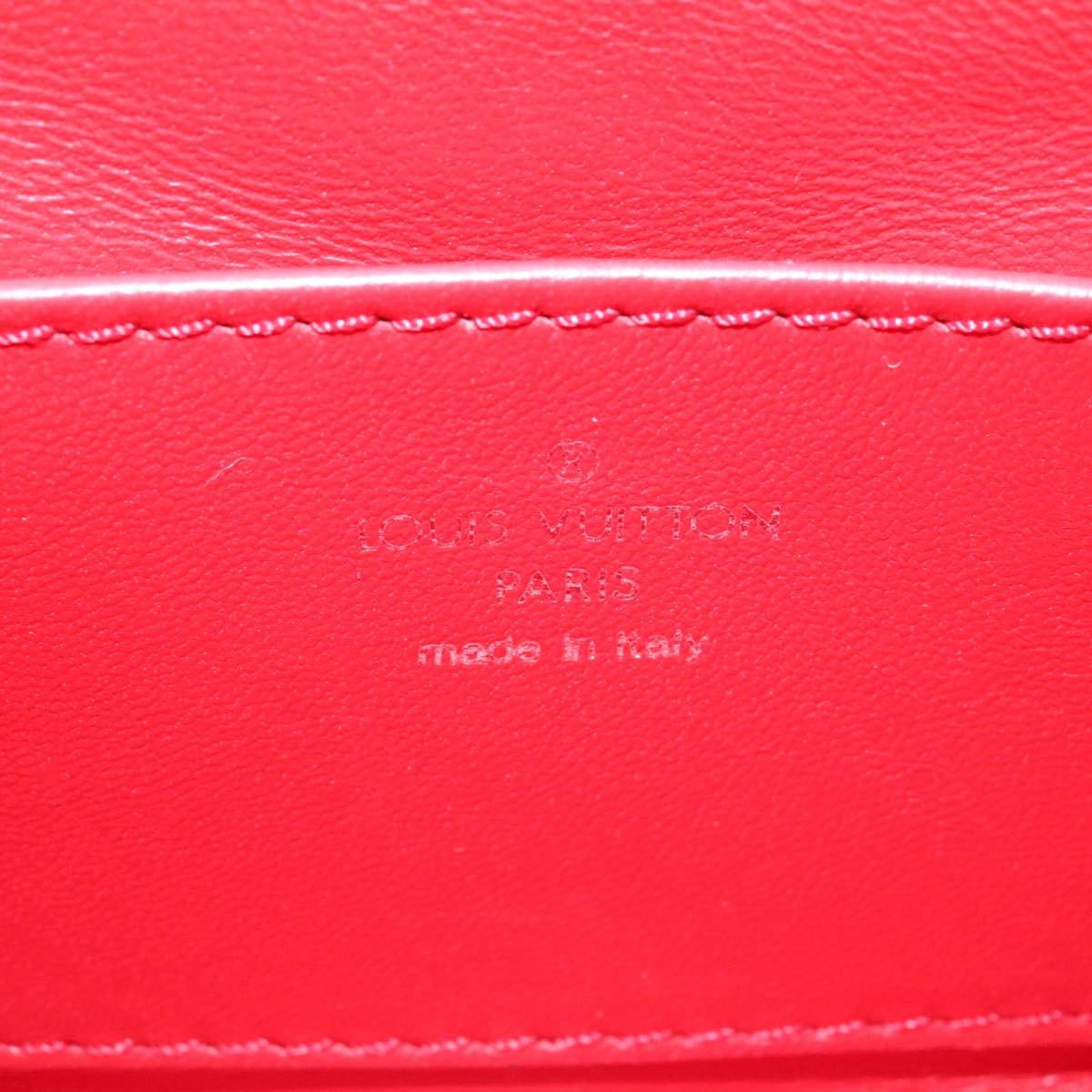 LOUIS VUITTON Martage GO-14MINI Chain Shoulder Bag Red M51000 LV Auth 25727A