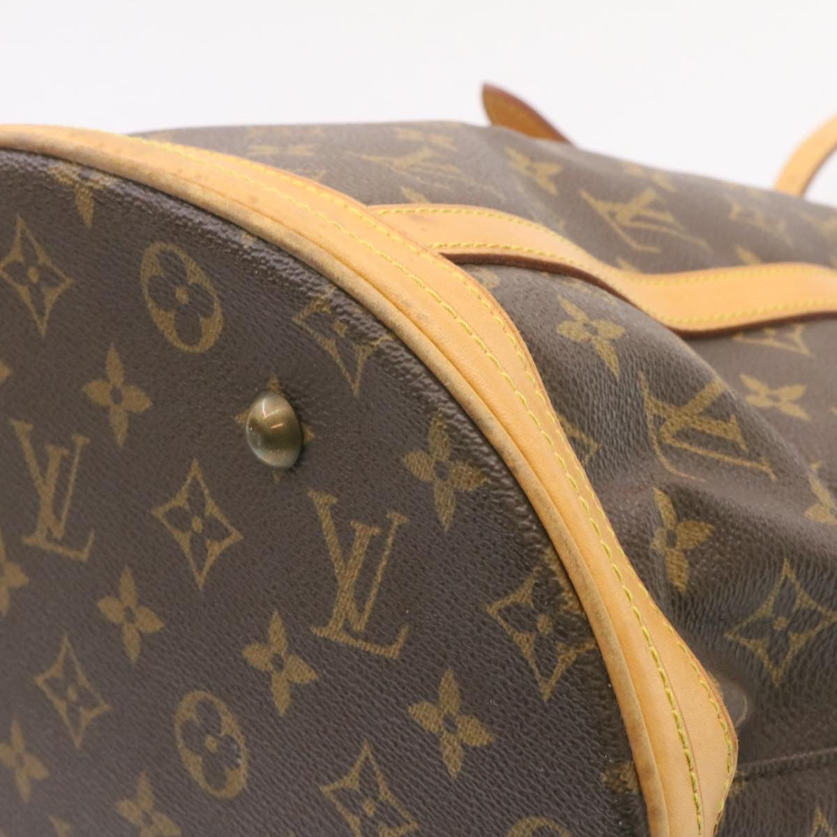 LOUIS VUITTON Monogram Bucket GM Shoulder Bag M42236 LV Auth 25739