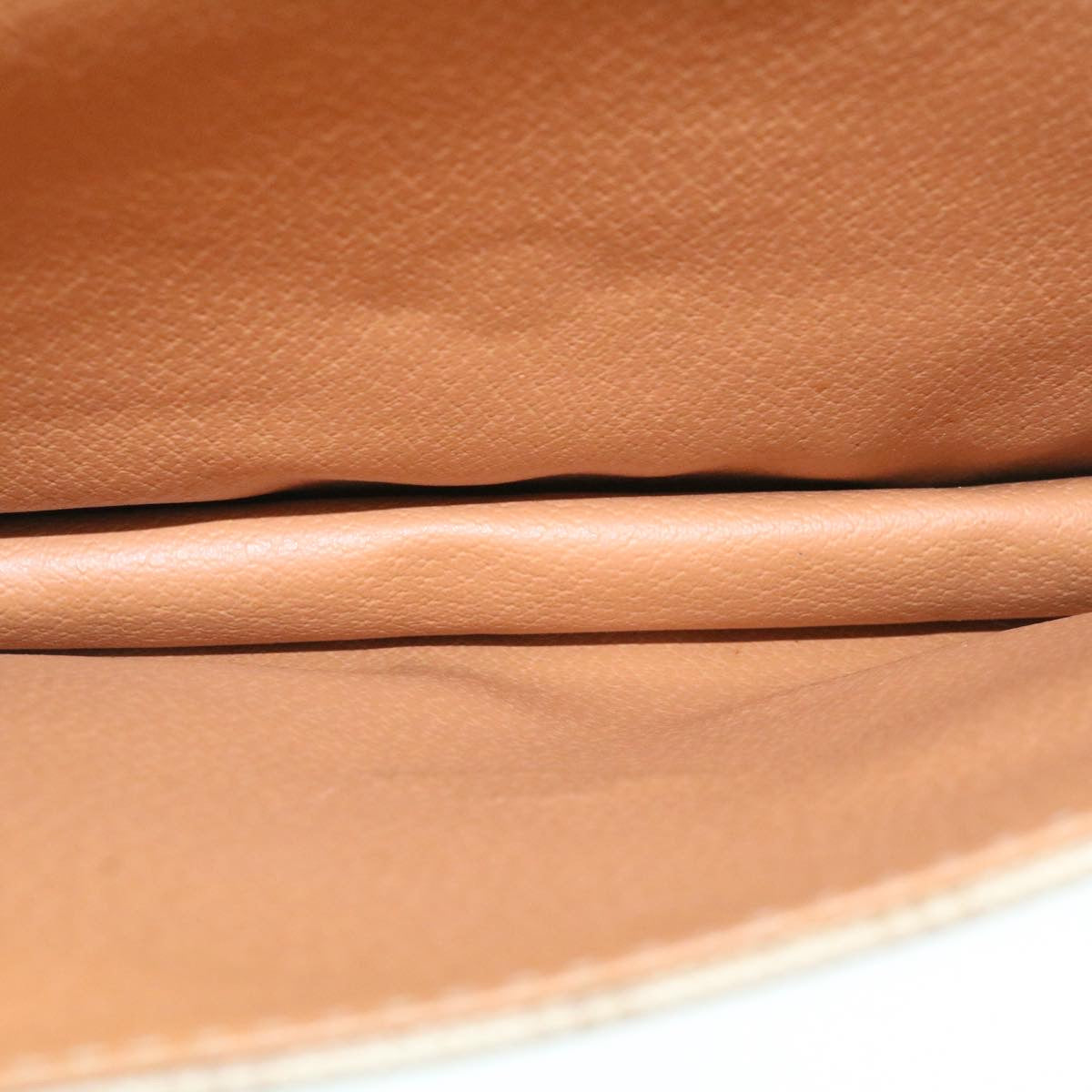 CELINE Macadam Circle Logo 2Way Shoulder Hand Bag PVC Leather Beige Auth 25937