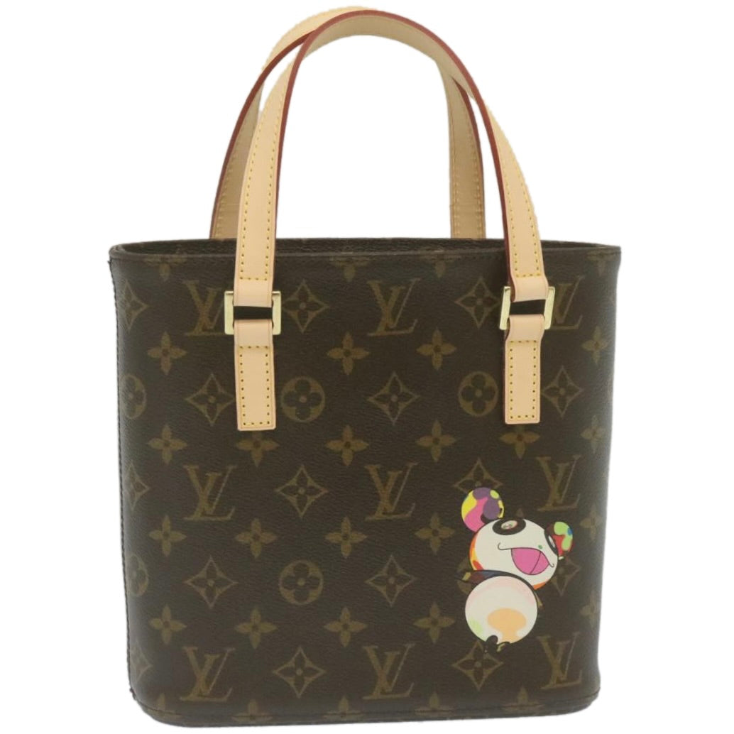 LOUIS VUITTON Monogram Panda TakashiMurakami Vavin PM ToteBag M51173 Auth 26131A