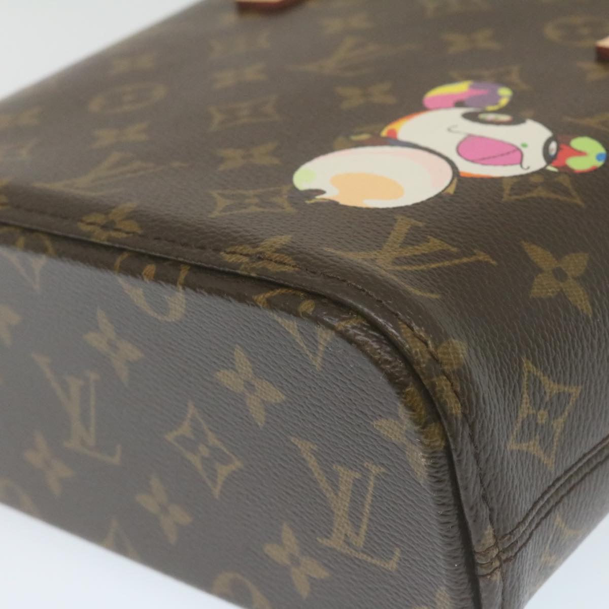 LOUIS VUITTON Monogram Panda TakashiMurakami Vavin PM ToteBag M51173 Auth 26131A