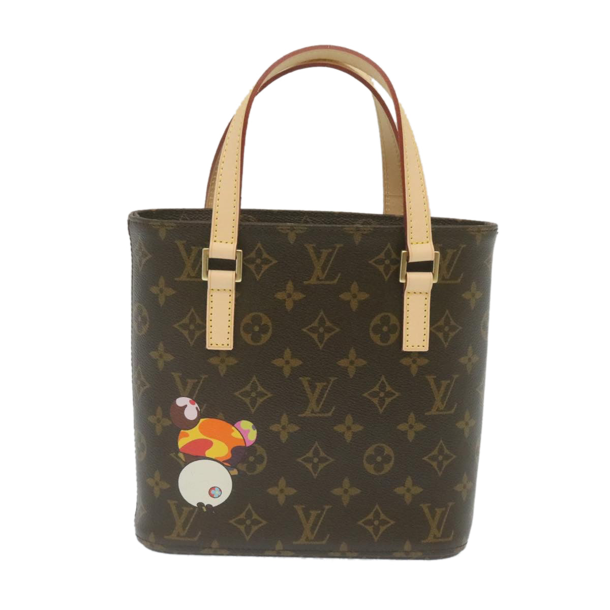 LOUIS VUITTON Monogram Panda TakashiMurakami Vavin PM ToteBag M51173 Auth 26131A - 0