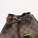 LOUIS VUITTON Damier Ebene Montsouris MM Backpack N51143 LV Auth 26498A-15