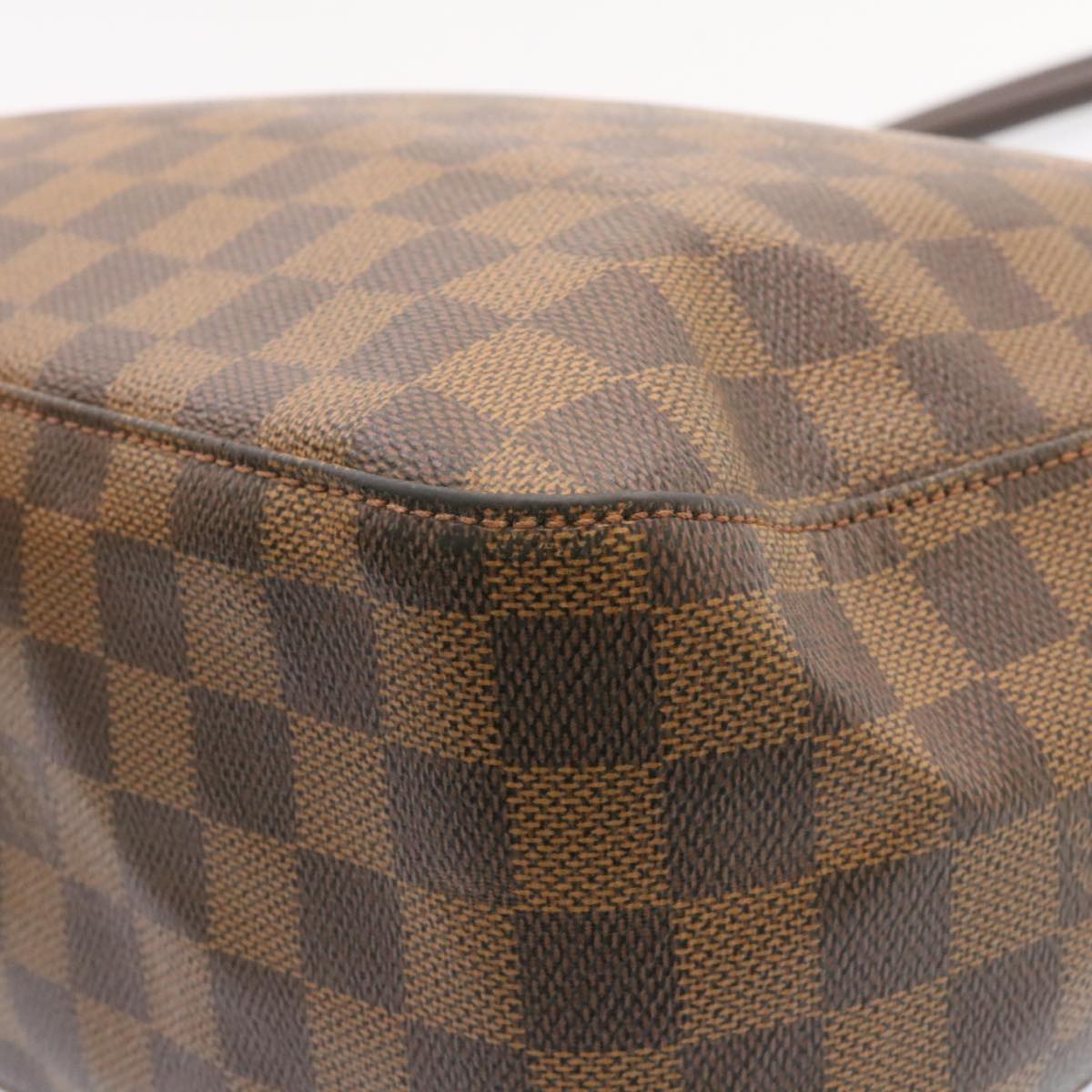 LOUIS VUITTON Damier Ebene Looping GM Shoulder Bag N51144 LV Auth 26500