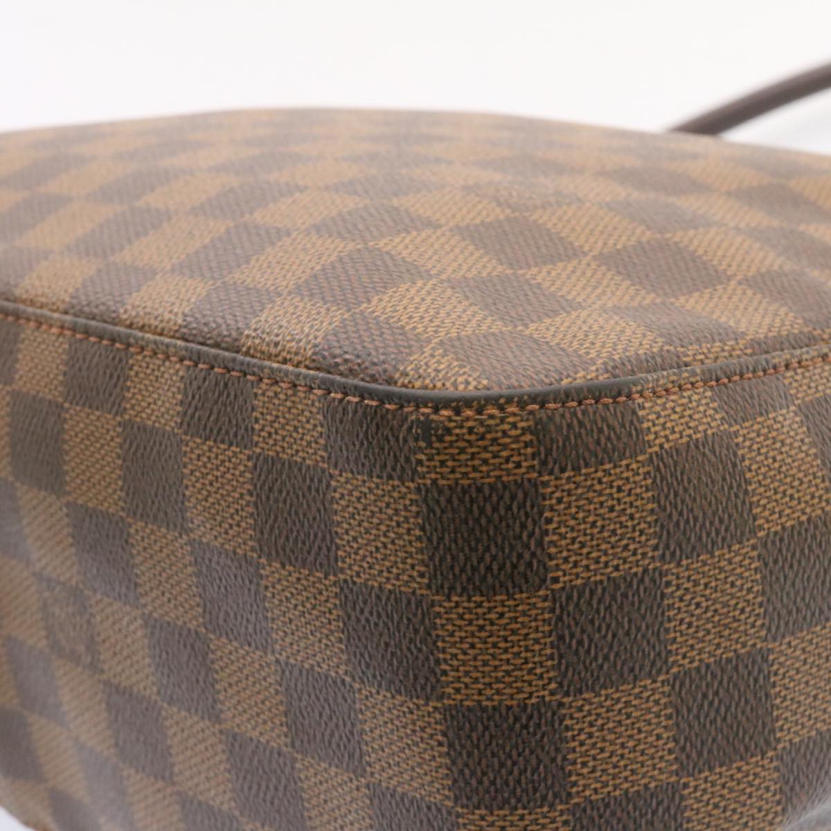 LOUIS VUITTON Damier Ebene Looping GM Shoulder Bag N51144 LV Auth 26500