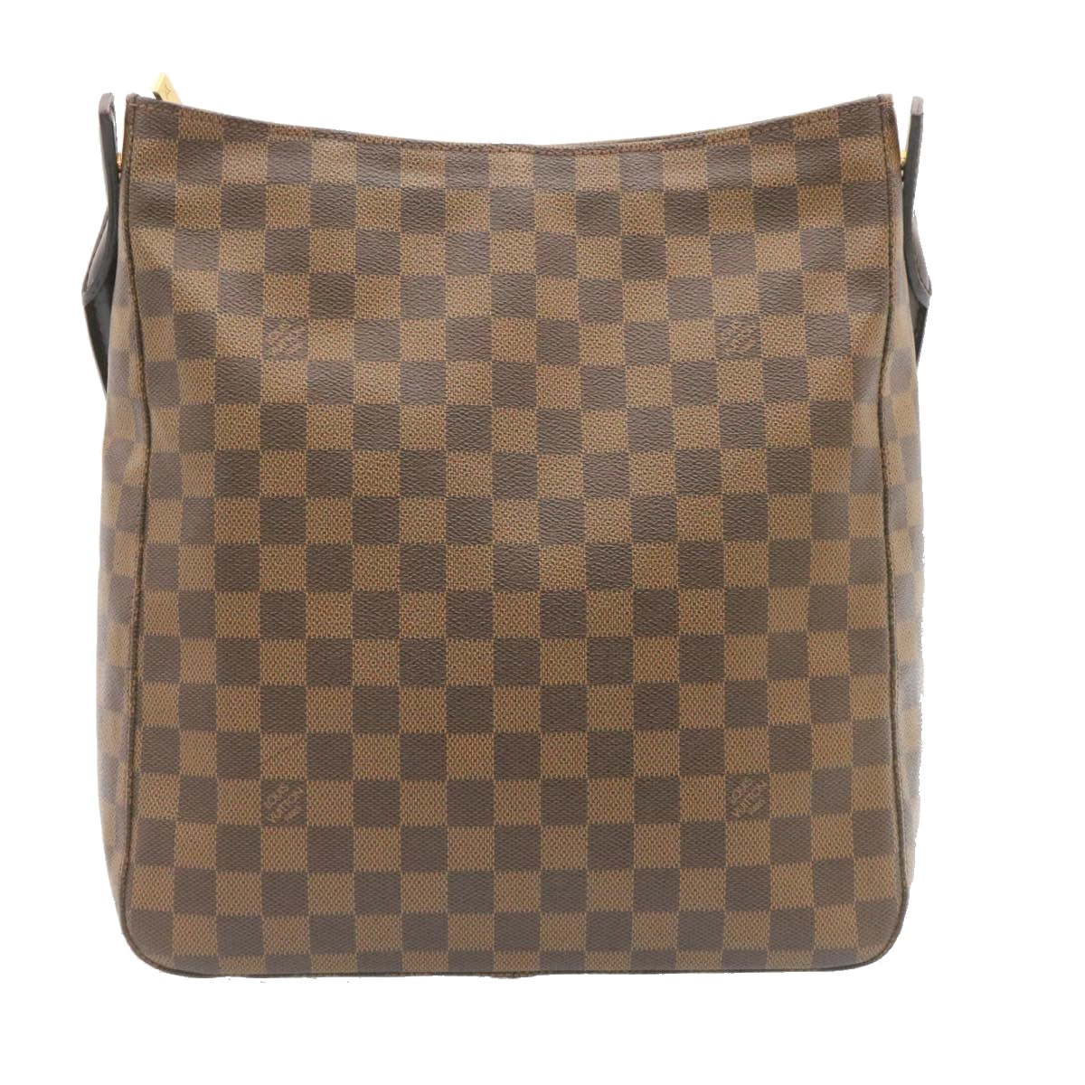 LOUIS VUITTON Damier Ebene Looping GM Shoulder Bag N51144 LV Auth 26500