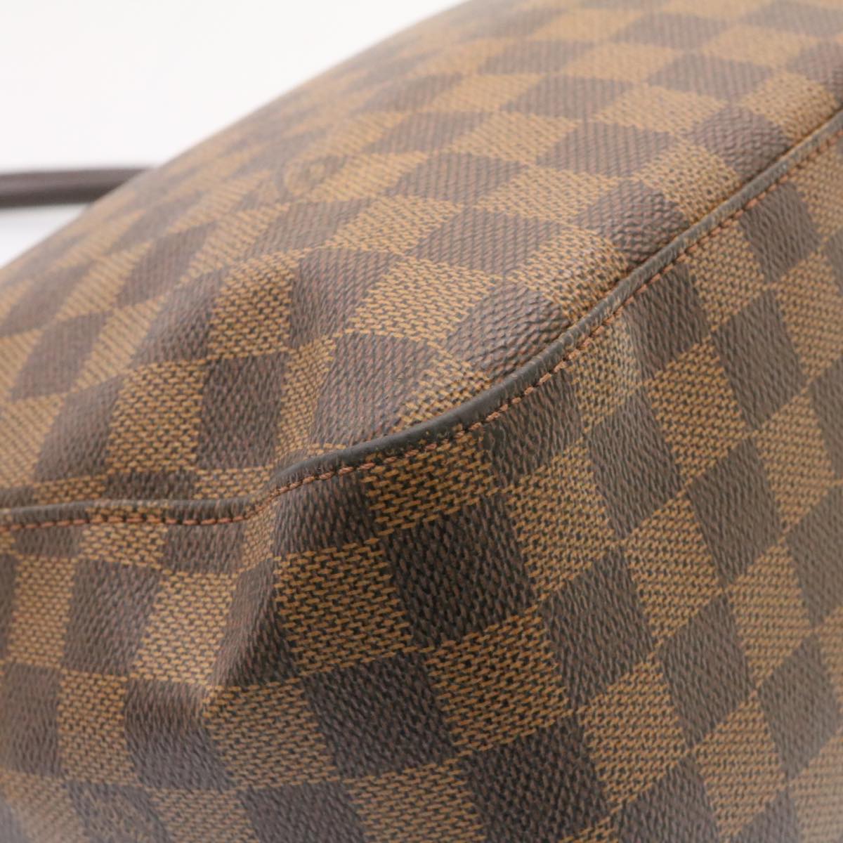 LOUIS VUITTON Damier Ebene Looping GM Shoulder Bag N51144 LV Auth 26500