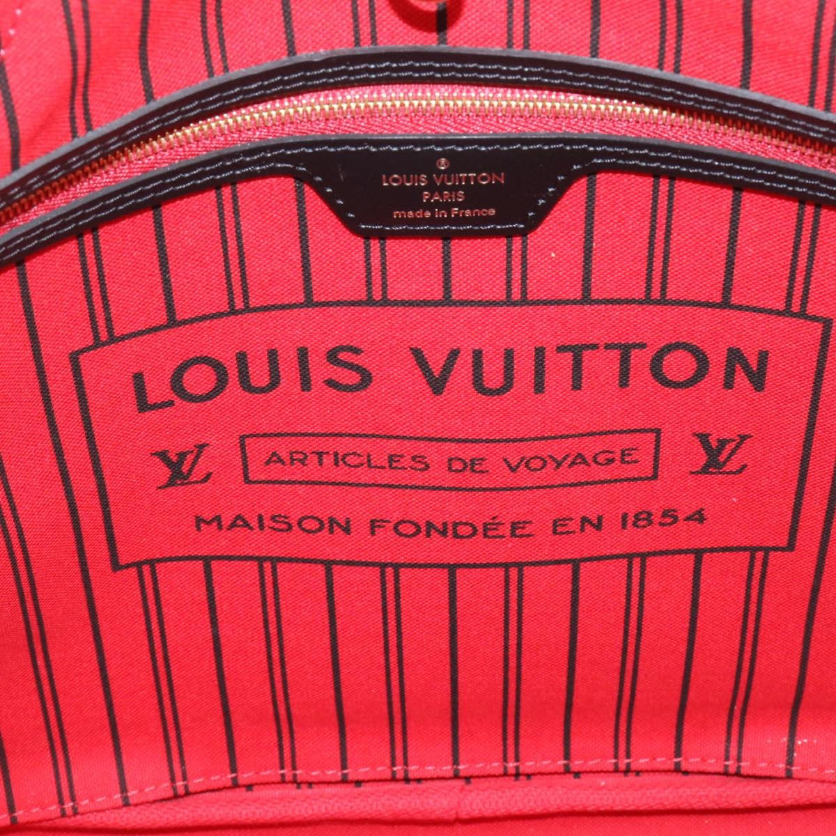 LOUIS VUITTON Monogram World Tour Neverfull MM Tote Bag M42844 LV Auth 26563A