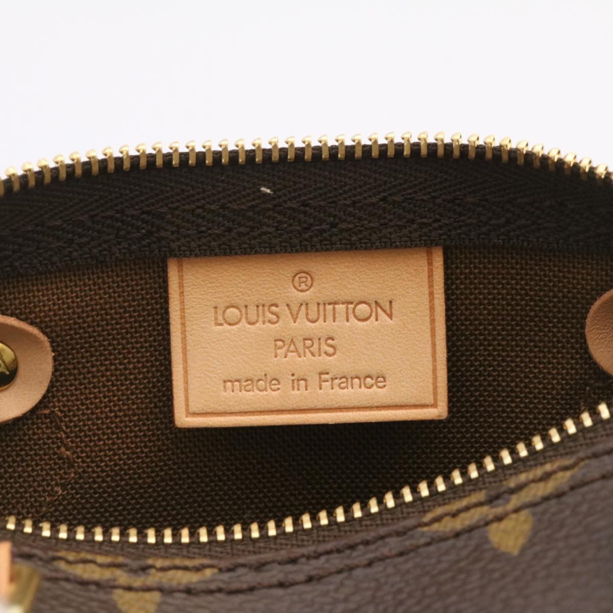 LOUIS VUITTON Monogram Mini Speedy Hand Bag M41534 LV Auth 26741A