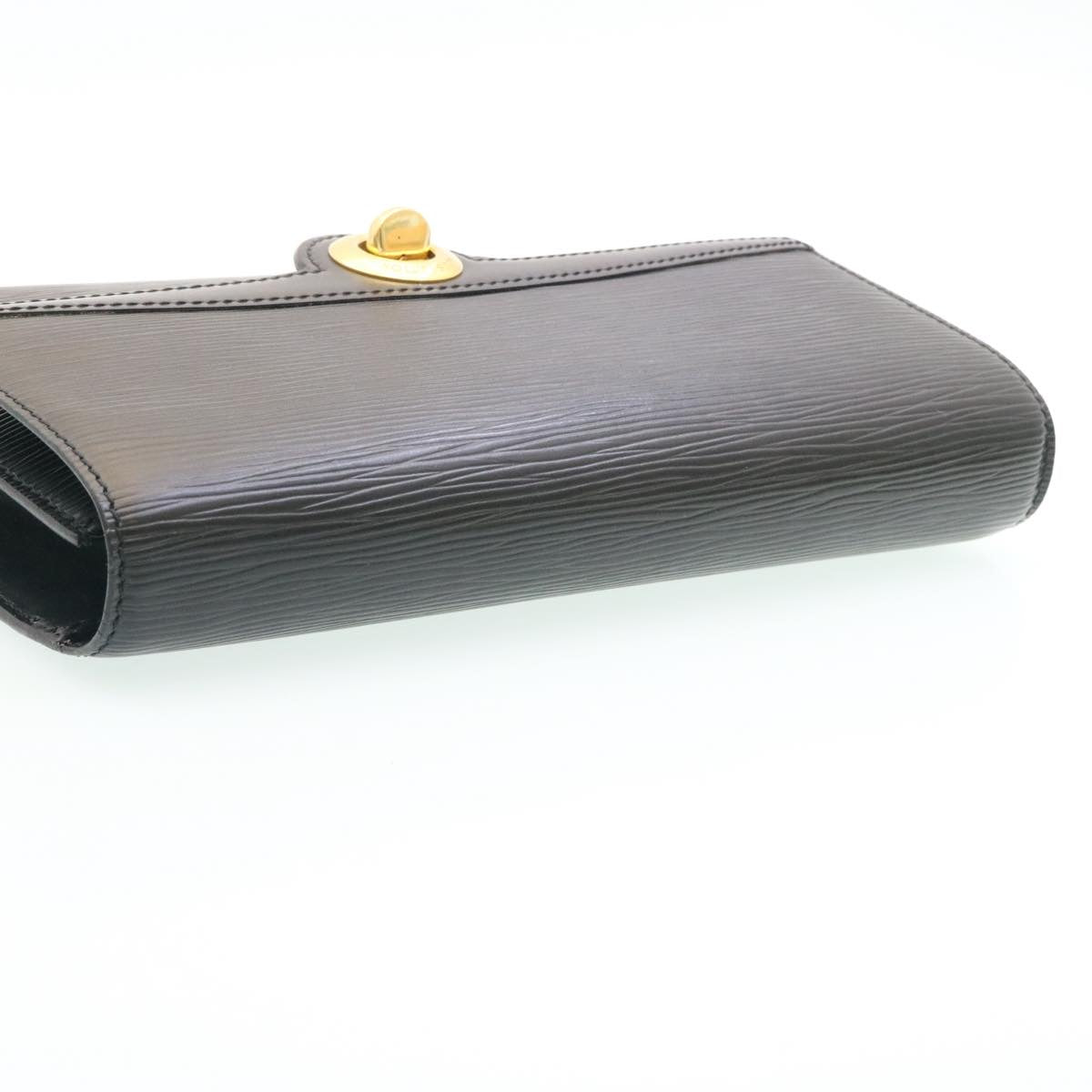 LOUIS VUITTON Epi Arsch Shoulder Clutch Bag 2Way Black M52572 LV Auth 27029