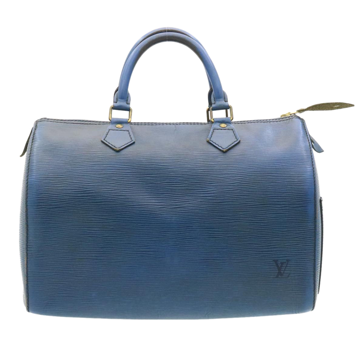 LOUIS VUITTON Epi Speedy 30 Hand Bag Blue M43005 LV Auth 27077