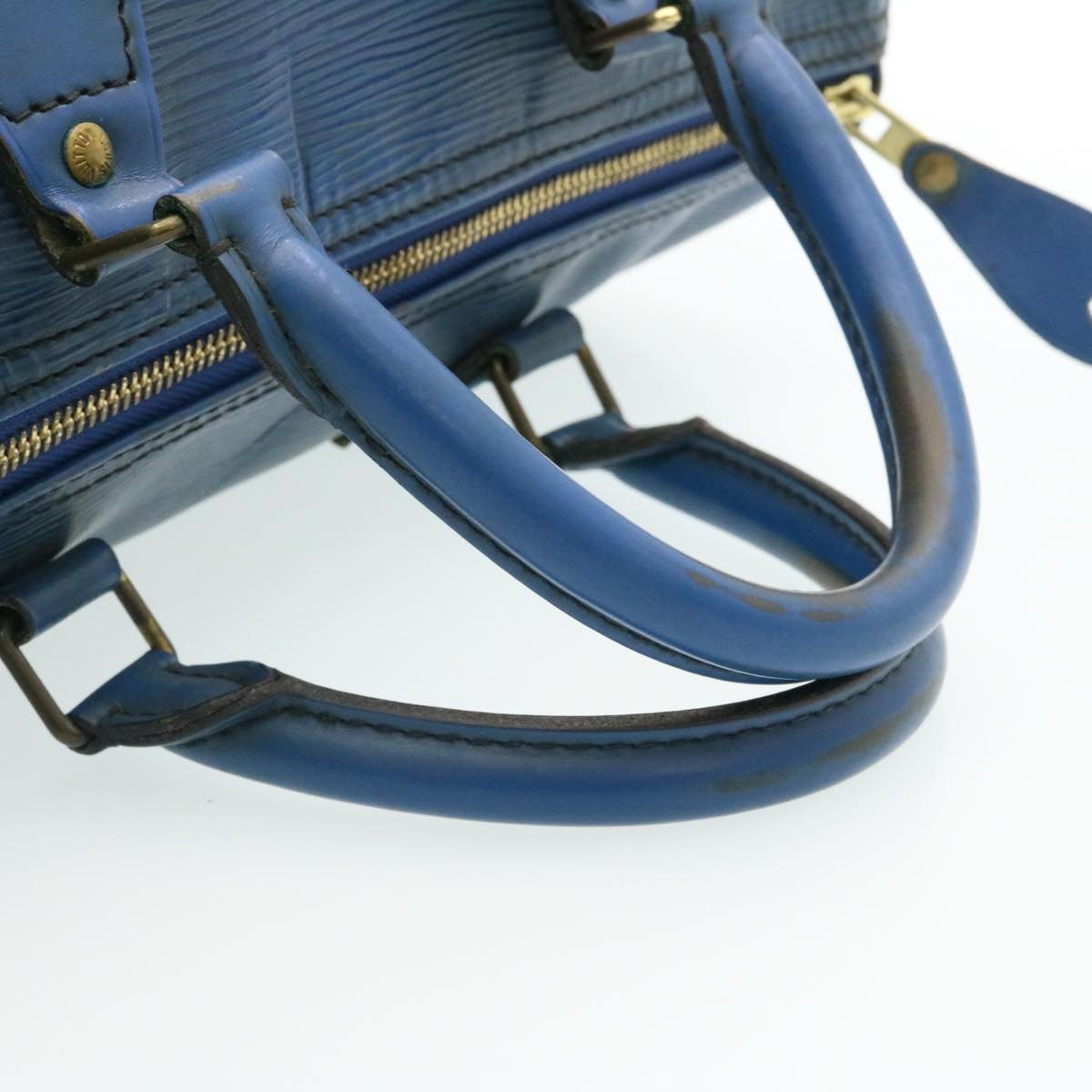 LOUIS VUITTON Epi Speedy 30 Hand Bag Blue M43005 LV Auth 27077