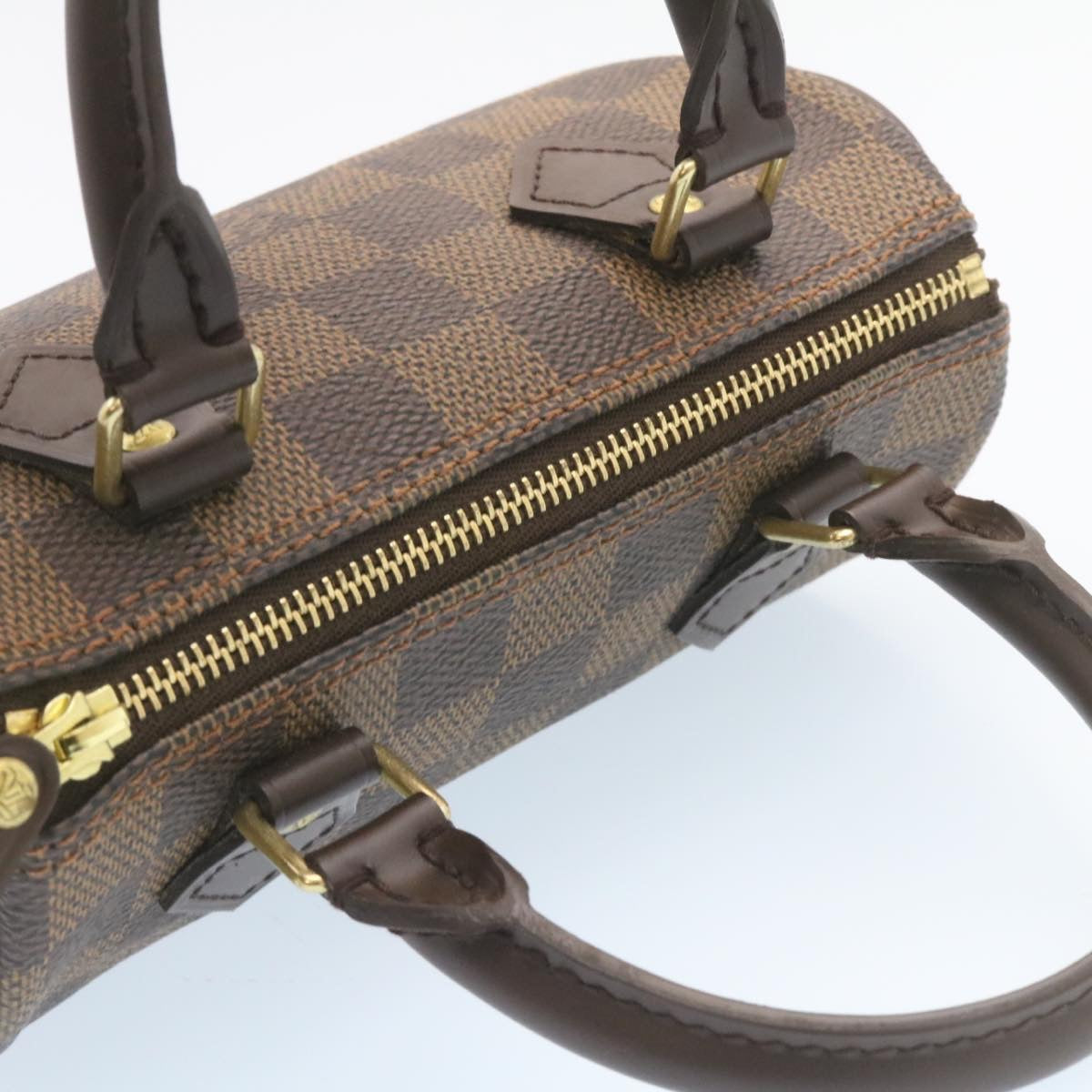 LOUIS VUITTON Damier Ebene Mini Speedy Hand Bag M41534 LV Auth 27265A