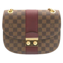 LOUIS VUITTON Damier Ebene Wight Chain Shoulder Bag N64420 LV Auth 27625A-13