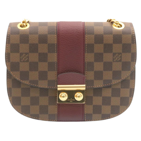 LOUIS VUITTON Damier Ebene Wight Chain Shoulder Bag N64420 LV Auth 27625A