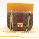 LOUIS VUITTON Damier Ebene Wight Chain Shoulder Bag N64420 LV Auth 27625A-12