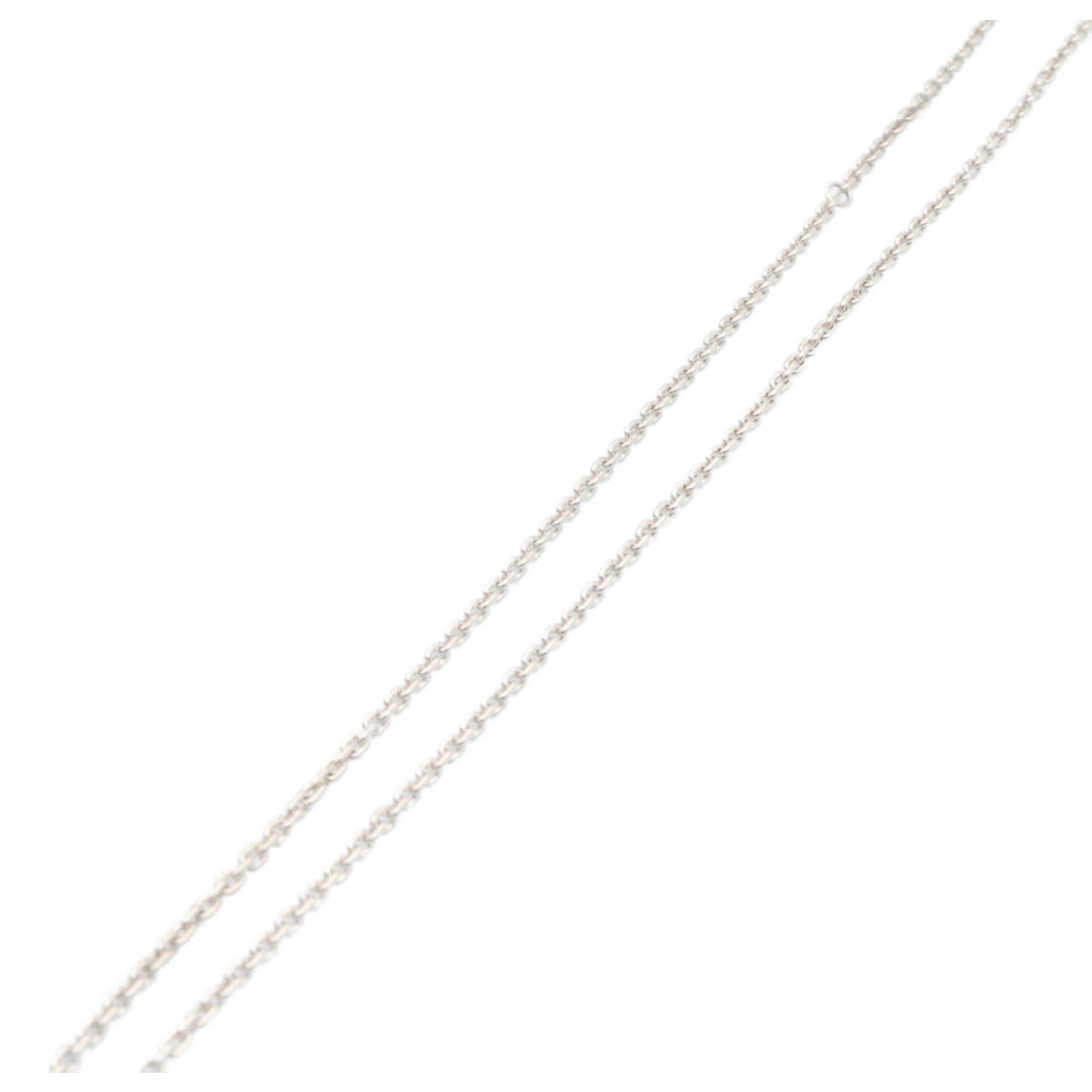 LOUIS VUITTON Pandantif LV XL Necklace White Gold Diamond Q93821 Auth 27695A