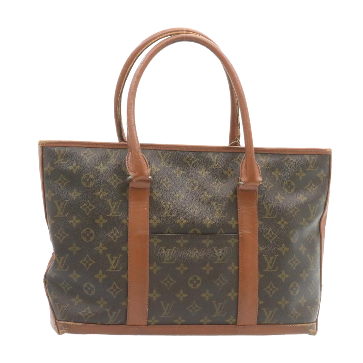 LOUIS VUITTON Monogram Sac Weekend PM Tote Bag M42425 LV Auth 27741