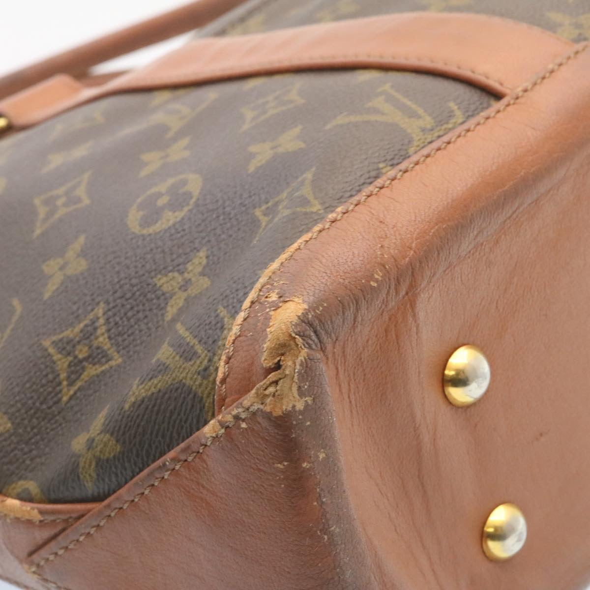 LOUIS VUITTON Monogram Sac Weekend PM Tote Bag M42425 LV Auth 27741