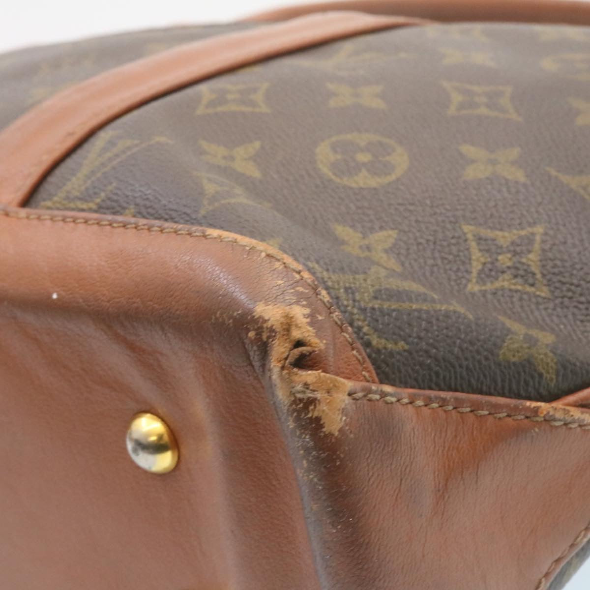 LOUIS VUITTON Monogram Sac Weekend PM Tote Bag M42425 LV Auth 27741