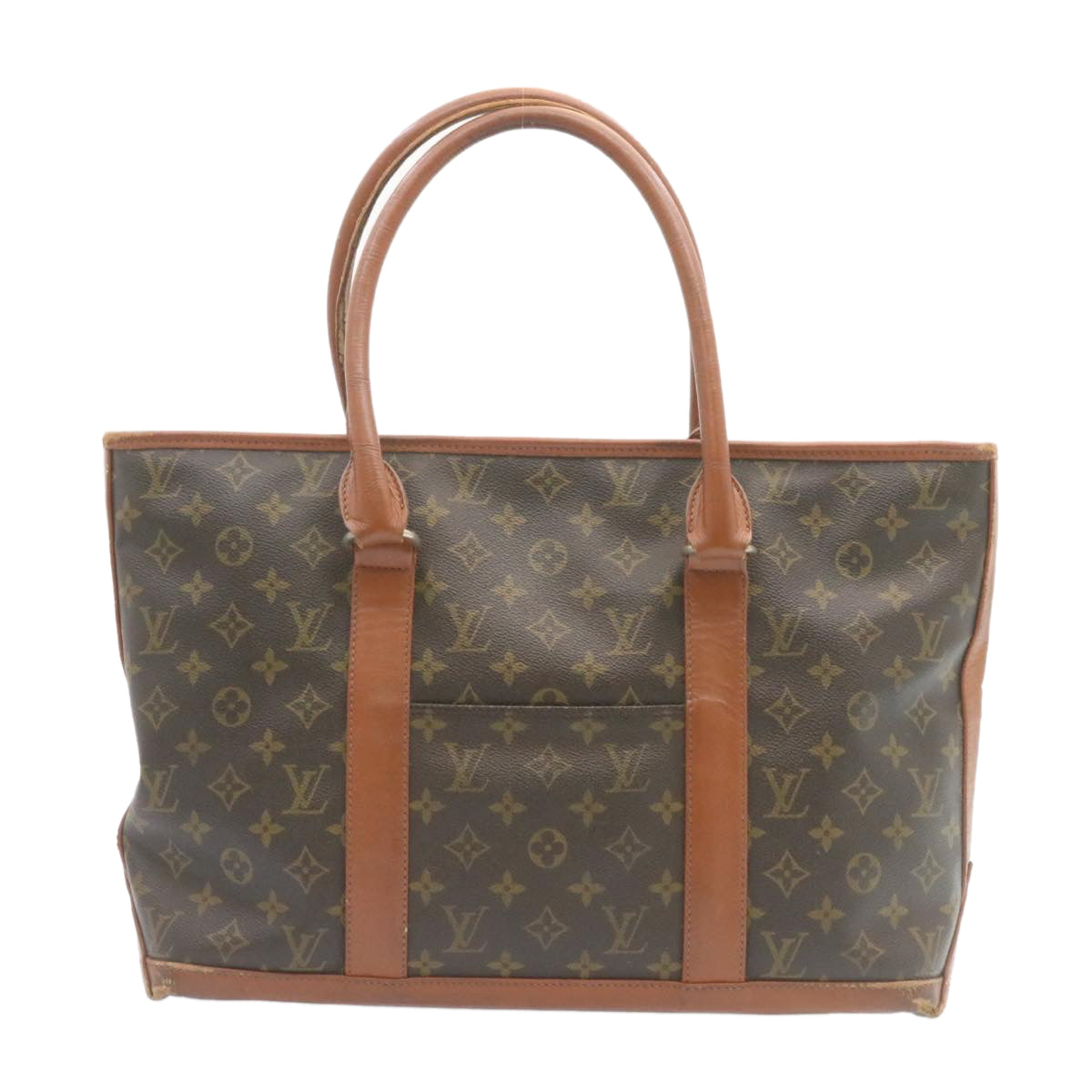 LOUIS VUITTON Monogram Sac Weekend PM Tote Bag M42425 LV Auth 27741