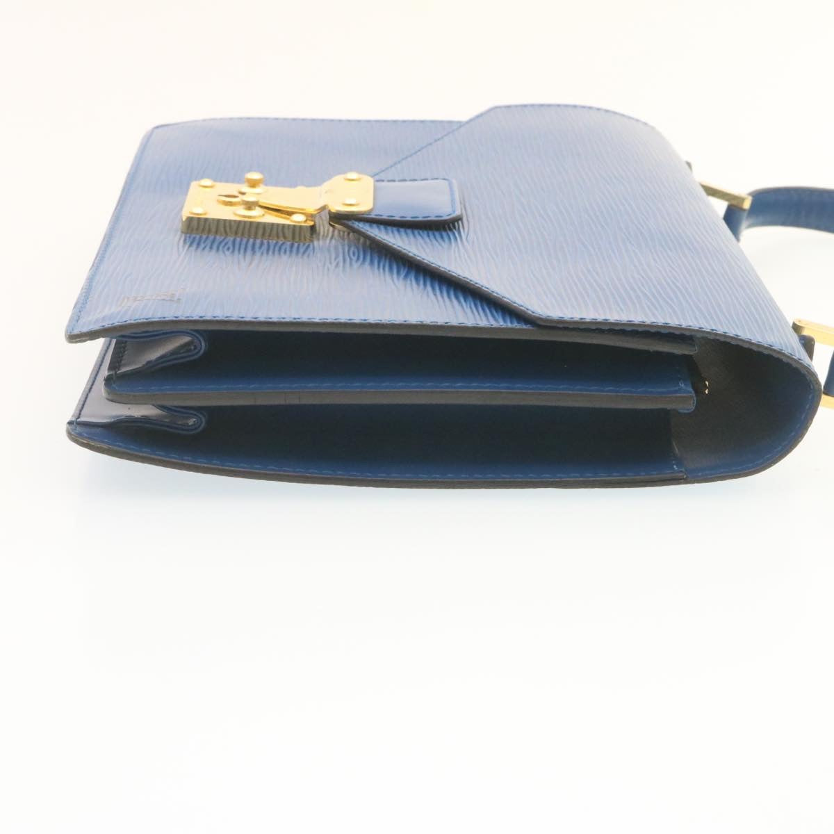 LOUIS VUITTON Epi Concorde Hand Bag Blue M521325 LV Auth 27920