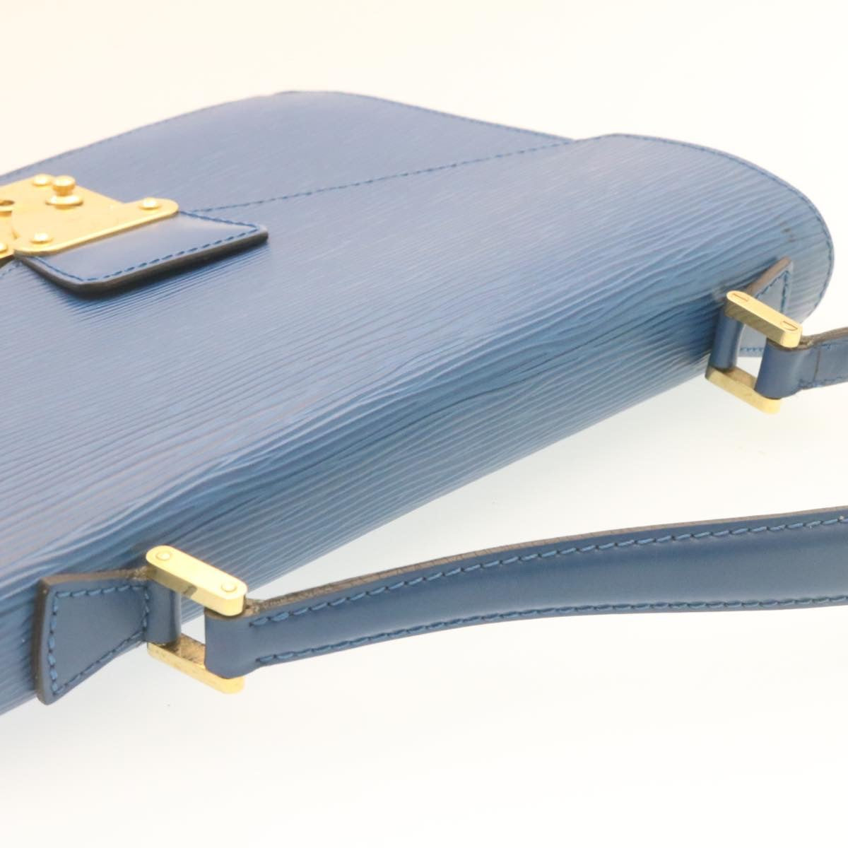 LOUIS VUITTON Epi Concorde Hand Bag Blue M521325 LV Auth 27920