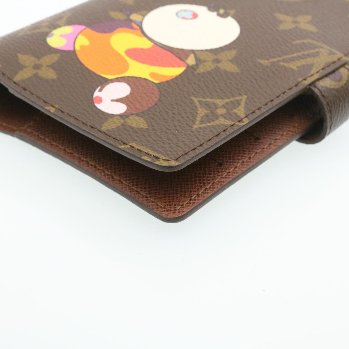 LOUIS VUITTON Monogram Panda Agenda PM Day Planner Cover R20011 LV Auth 28229