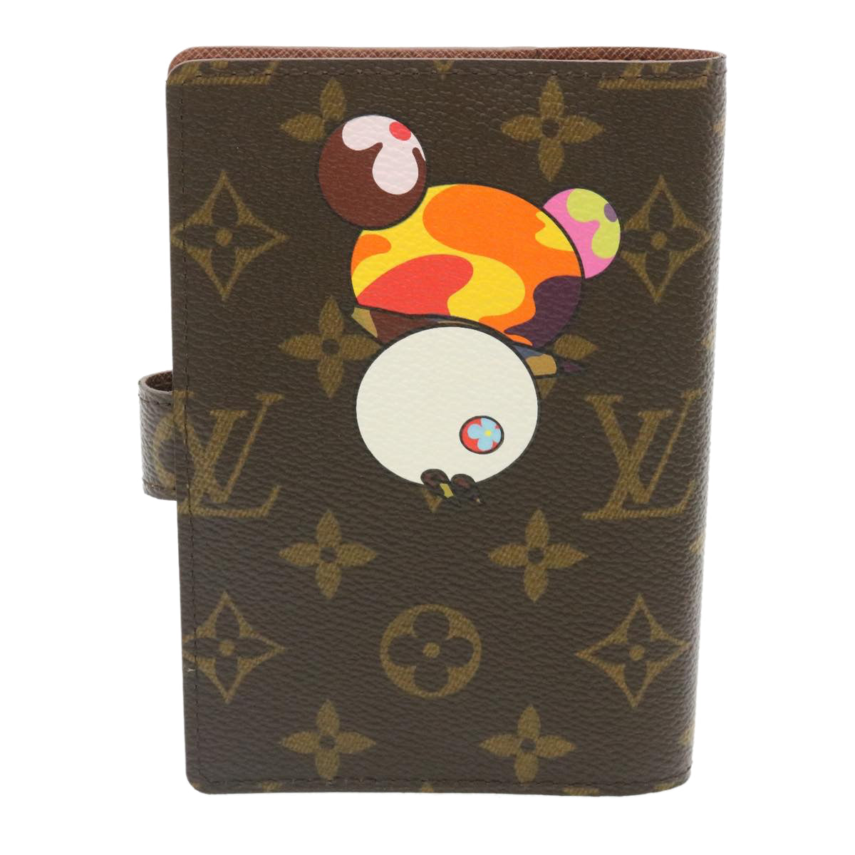 LOUIS VUITTON Monogram Panda Agenda PM Day Planner Cover R20011 LV Auth 28229