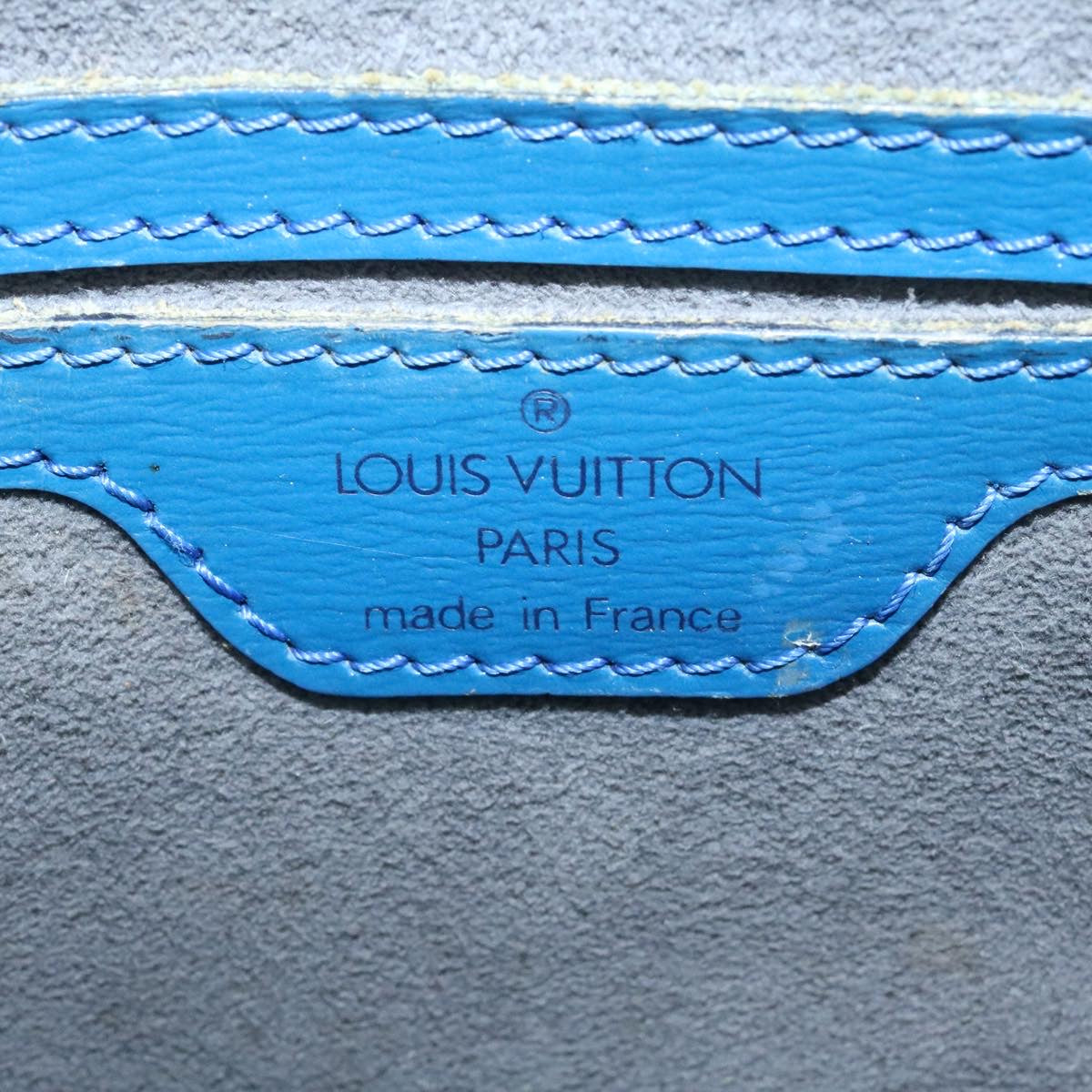 LOUIS VUITTON Epi Saint Jacques Hand Bag Blue M52265 LV Auth 28251