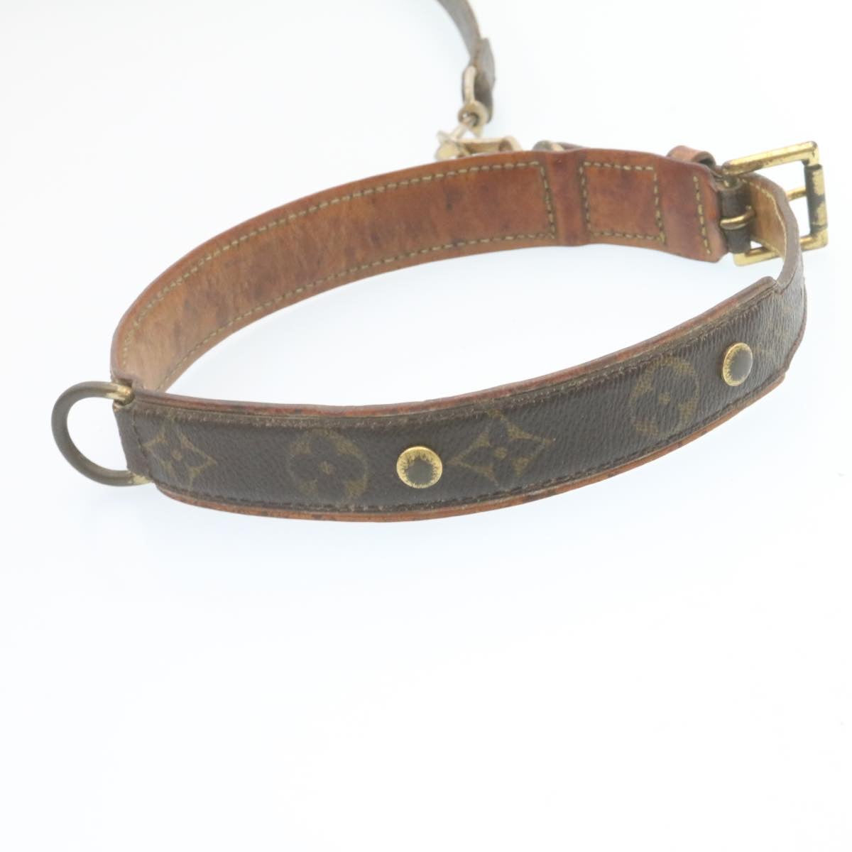 LOUIS VUITTON Monogram Leash Baxter Collier Baxter Dog Leash LV Auth 28348 - 0