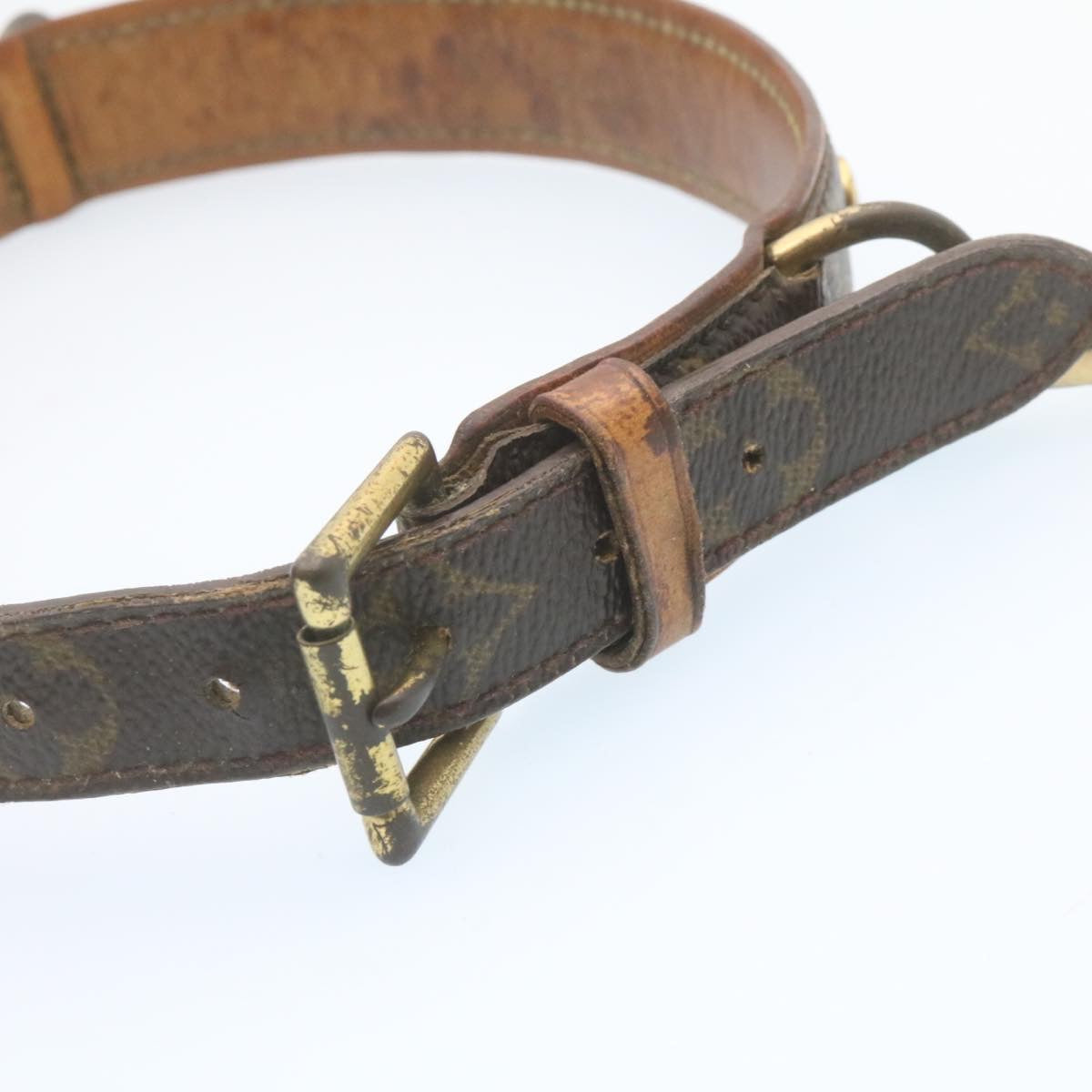 LOUIS VUITTON Monogram Leash Baxter Collier Baxter Dog Leash LV Auth 28348