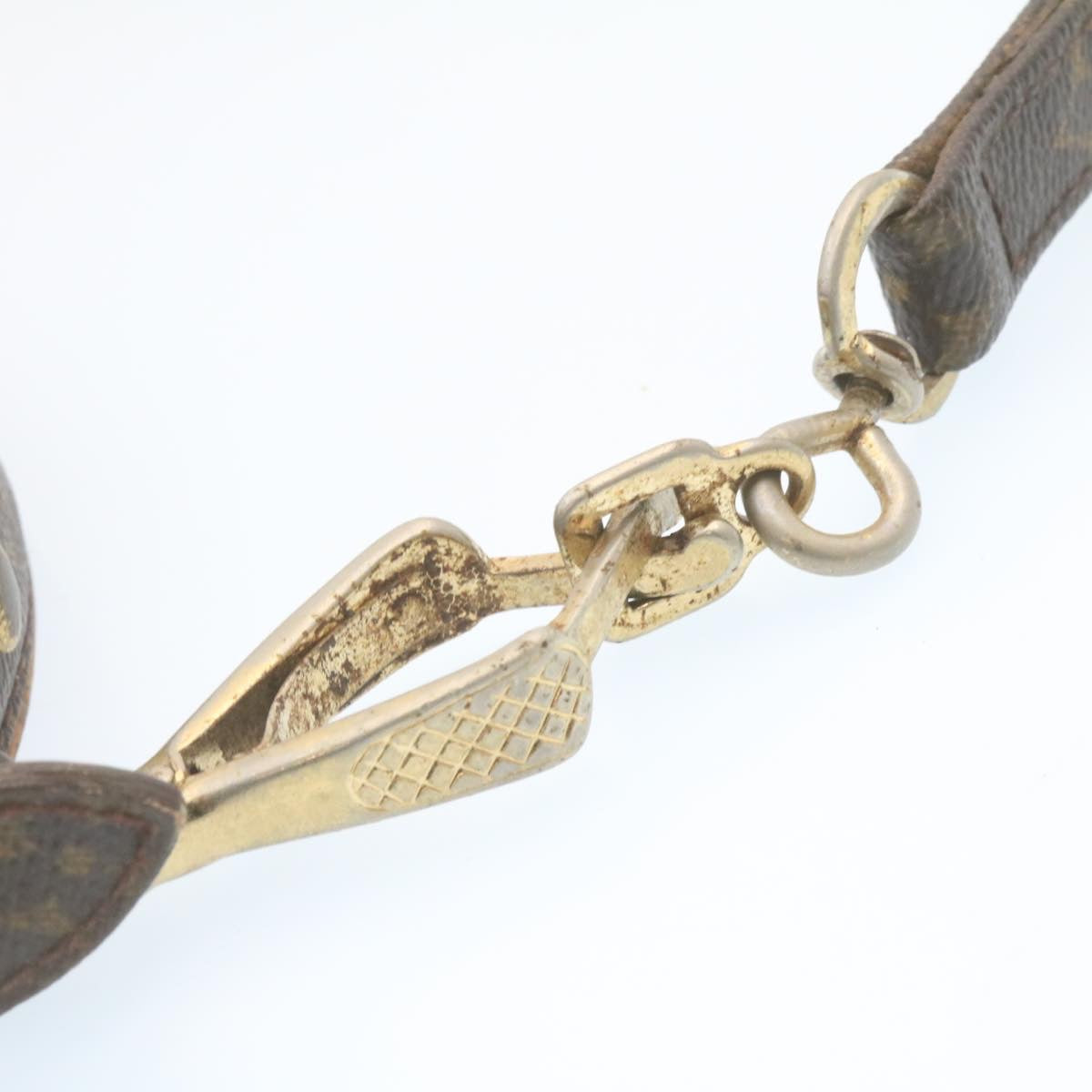 LOUIS VUITTON Monogram Leash Baxter Collier Baxter Dog Leash LV Auth 28348