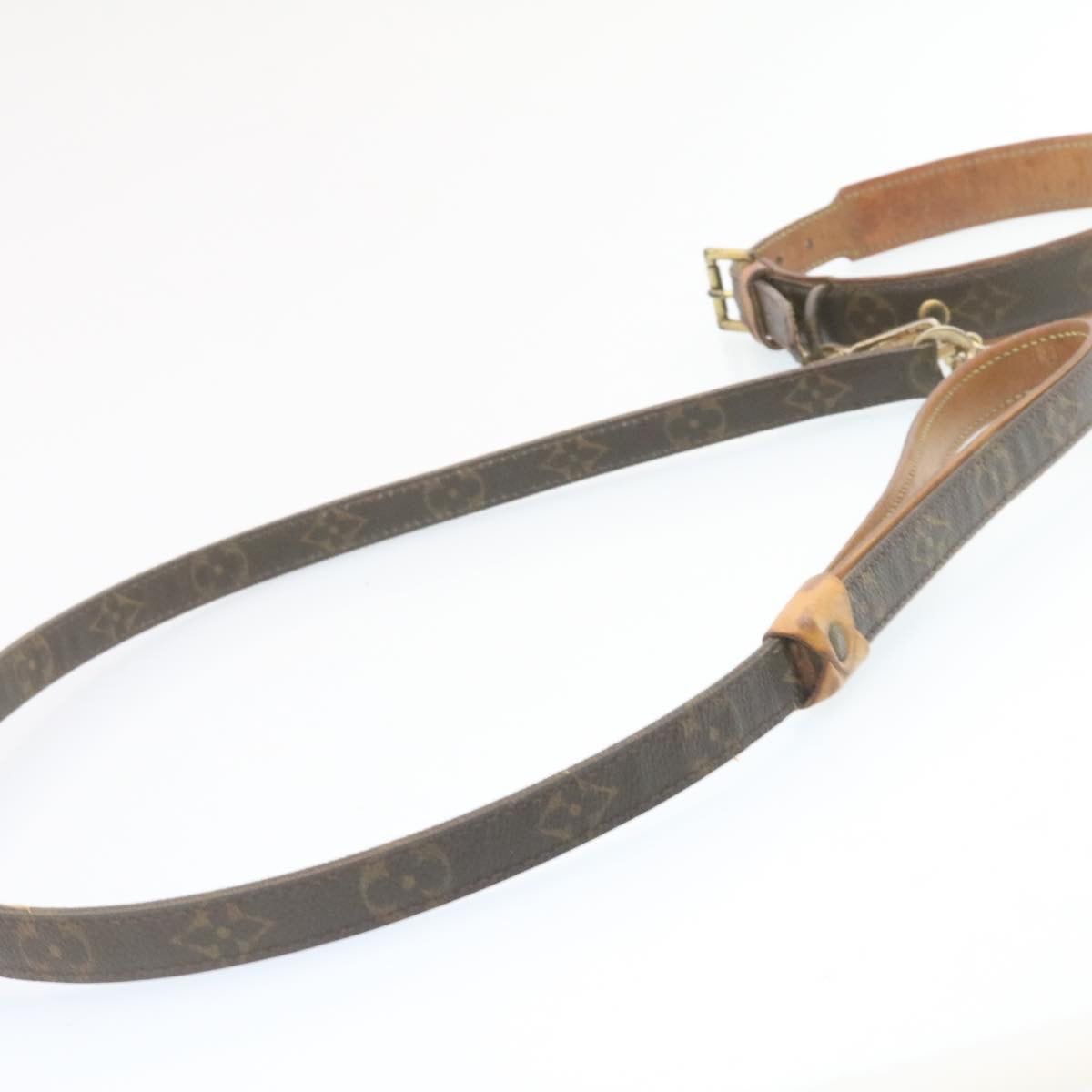 LOUIS VUITTON Monogram Leash Baxter Collier Baxter Dog Leash LV Auth 28348