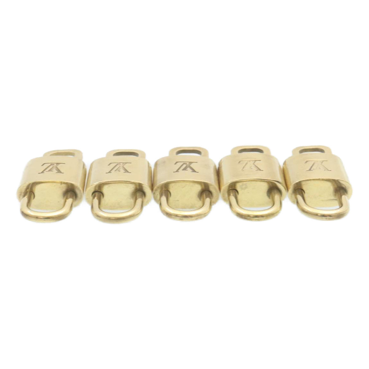 LOUIS VUITTON Padlock 10set Gold Tone LV Auth 28369