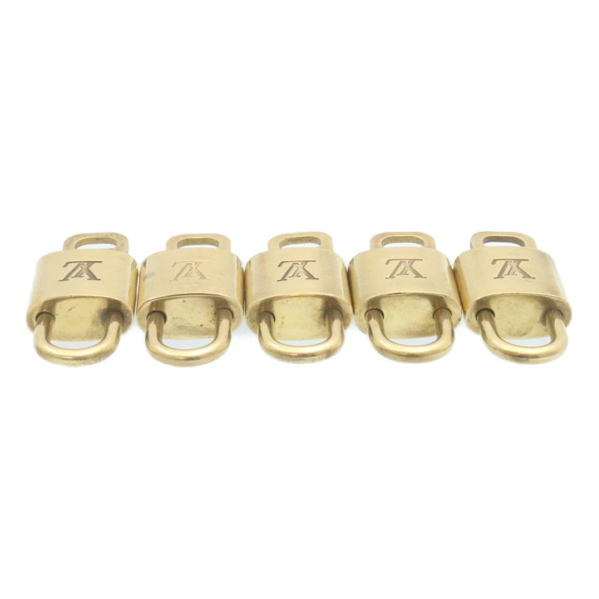 LOUIS VUITTON Padlock 10set Gold Tone LV Auth 28371