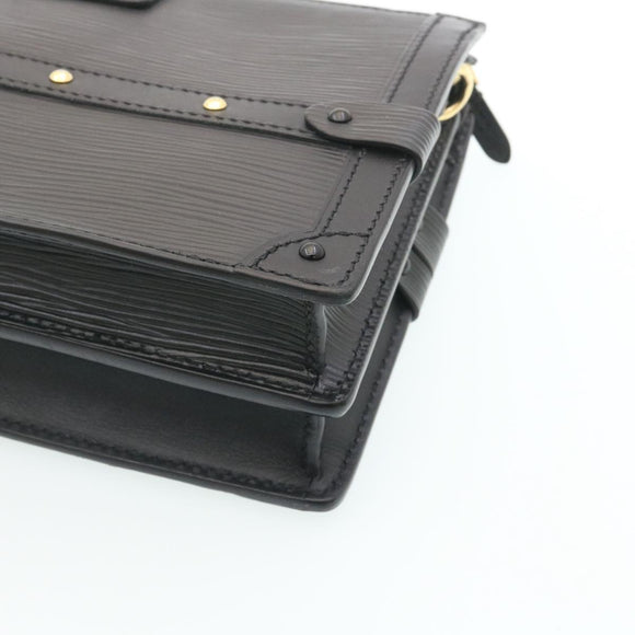 LOUIS VUITTON Epi Trunk Clutch 2Way Shoulder Bag Black M53052 LV Auth 28382A