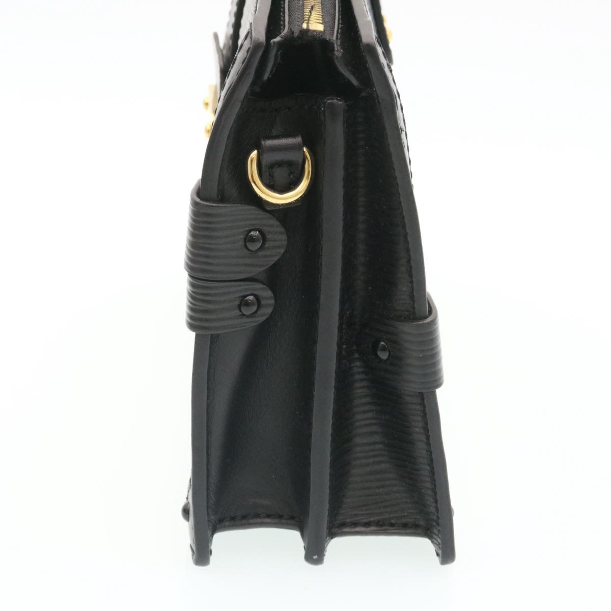 LOUIS VUITTON Epi Trunk Clutch 2Way Shoulder Bag Black M53052 LV Auth 28382A