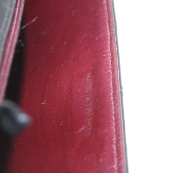 CHANEL Chain Turn Lock Diana Matelasse Shoulder Bag Lamb Skin Black Auth 28470A