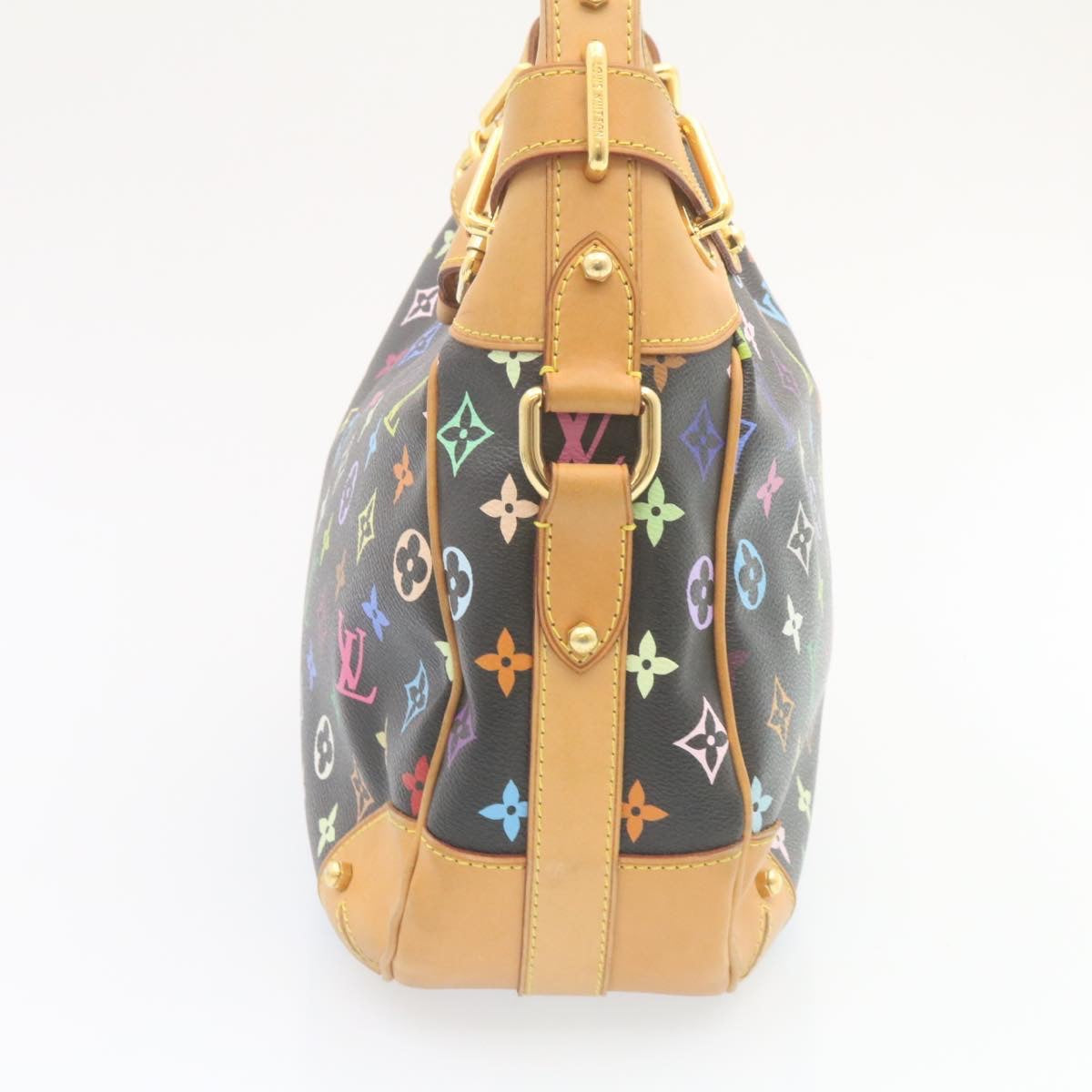 LOUIS VUITTON Monogram Multicolor Greta Shoulder Bag Black M40196 LV Auth 28474A