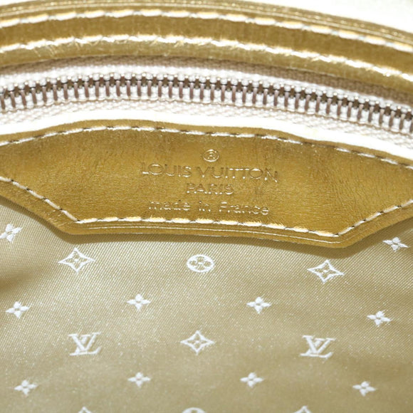 LOUIS VUITTON Suhari Lockit PM Hand Bag Leather Gold M91889 LV Auth 28662A
