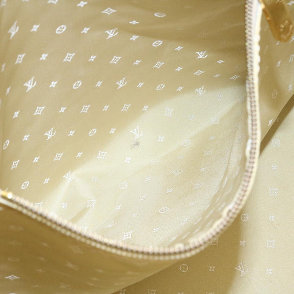 LOUIS VUITTON Suhari Lockit PM Hand Bag Leather Gold M91889 LV Auth 28662A