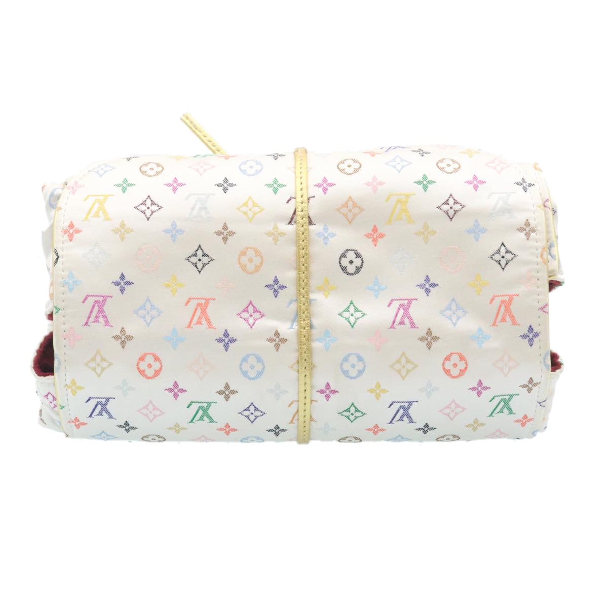 LOUIS VUITTON Monogram Multicolor Pliable Jewelry Box White M92047 LV Auth 28664