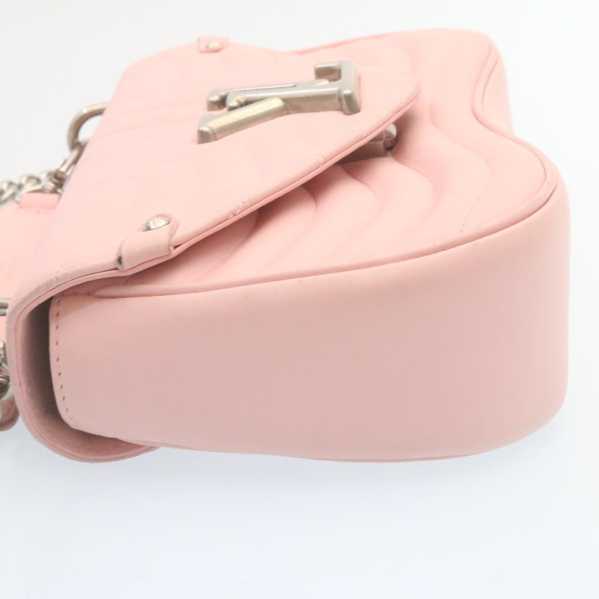 LOUIS VUITTON New Wave MM 2Way Chain Shoulder Bag Pink M52707 LV Auth 28676A