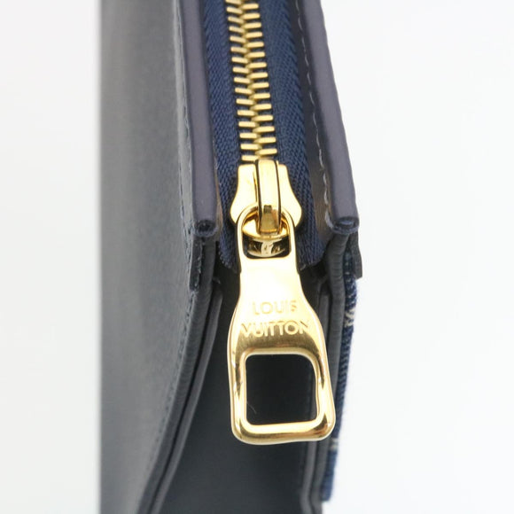 LOUIS VUITTON Monogram Denim Drip Pochette Voyage MM NIGO M45961 LV Auth 28776A