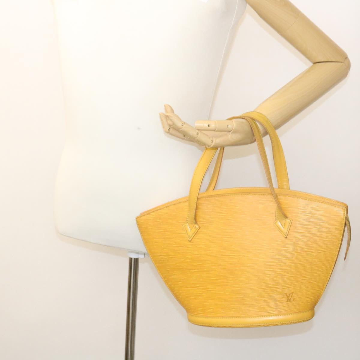 LOUIS VUITTON Epi Saint Jacques Hand Bag Yellow M52279 LV Auth 28781