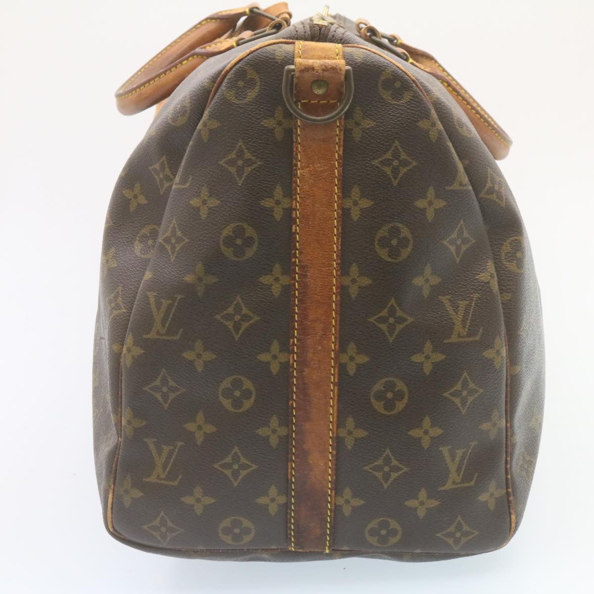 LOUIS VUITTON Monogram Keepall Bandouliere 50 Boston Bag M41416 LV Auth 28796