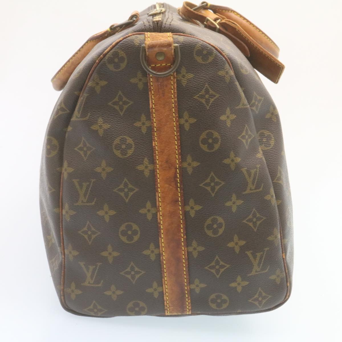 LOUIS VUITTON Monogram Keepall Bandouliere 50 Boston Bag M41416 LV Auth 28796